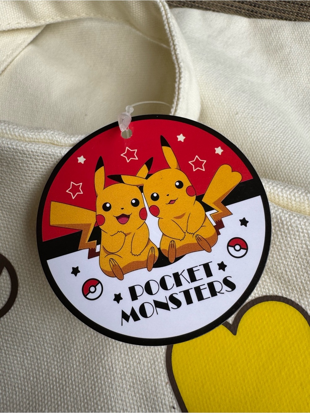 Pocket Monsters Pokemon Pikachu Canvas Tote Bag - Picture 5 of 8